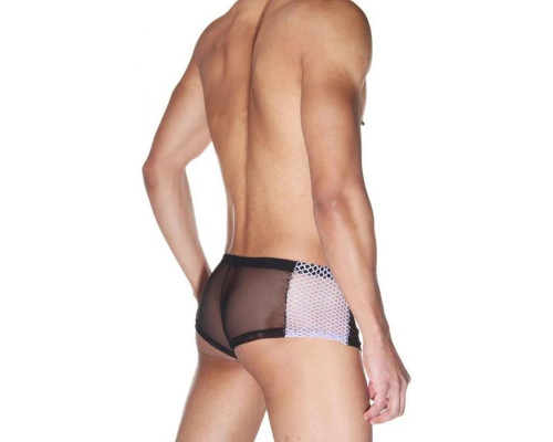 Мужские трусы-боксеры из полупрозрачной сетки