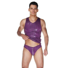 Комплект мужской: майка и слипы на молнии