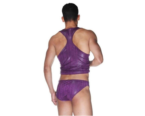 Комплект мужской: майка и слипы на молнии