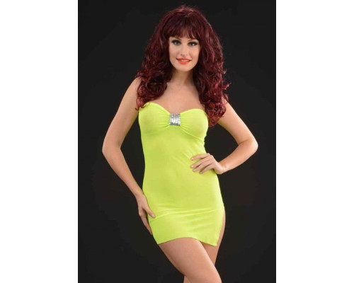 Оригинальное коротенькое платье со сборкой на груди