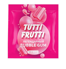 Саше гель-смазки Tutti-frutti со вкусом бабл-гам - 4 гр.