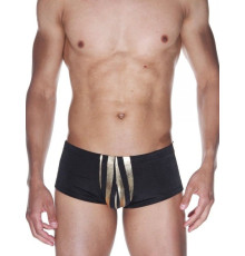 Мужские трусы-хипсы с золотистыми полосками