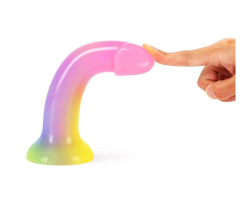 Фаллоимитатор из жидкого силикона Dildolls Stargazer - 17,6 см.