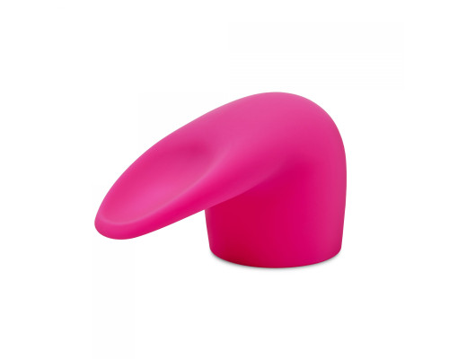Розовая насадка на wand-вибратор для имитации орального секса Flick