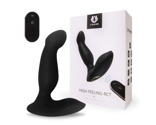 Черный массажер простаты High Feeling-RСT - 13,2 см.