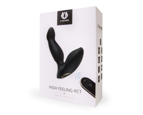 Черный массажер простаты High Feeling-RСT - 13,2 см.