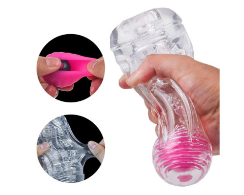 Прозрачный вибромастурбатор Space Capsule-RСT