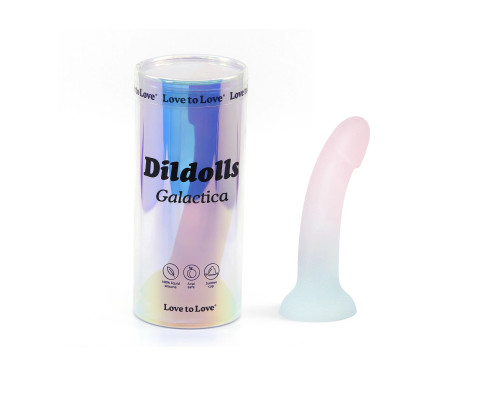 Фаллоимитатор из жидкого силикона Dildolls Galactica - 17,6 см.