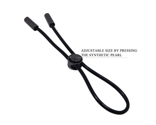 Черное эрекционное лассо