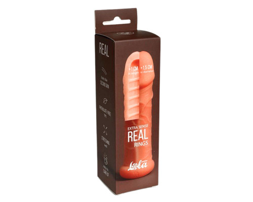 Телесный фаллоудлинитель Extra Sense Rings - 13,5 см.