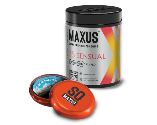 Анатомические презервативы MAXUS Sensual - 15 шт.