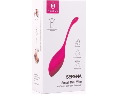 Красный многофункциональный вибромассажер Realov Serena Smart Mini Vibe