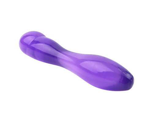 Фиолетовый двусторонний стимулятор «Хитрец» - 17,5 см.