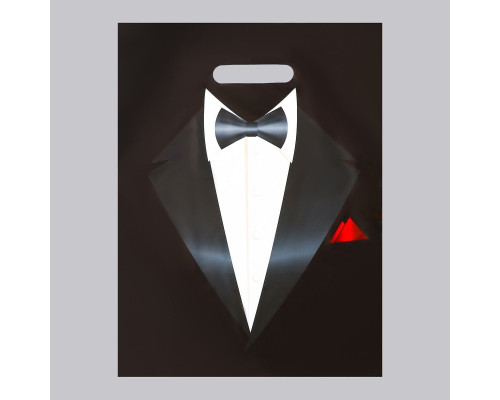 Пакет «Смокинг» полиэтиленовый с вырубной ручкой (30х40 см)