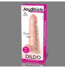 Телесный фаллоимитатор с мошонкой JoyStick на присоске