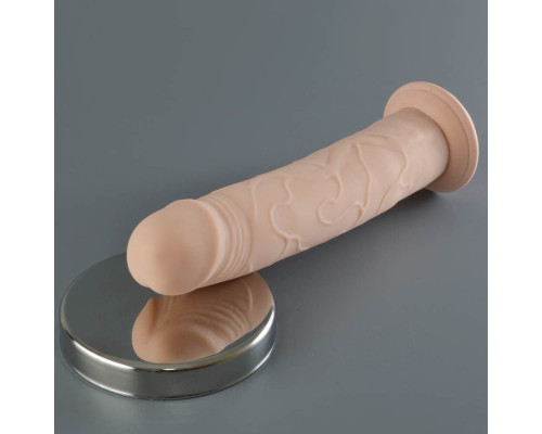 Телесный фаллоимитатор JoyStick на присоске - 19,2 см.