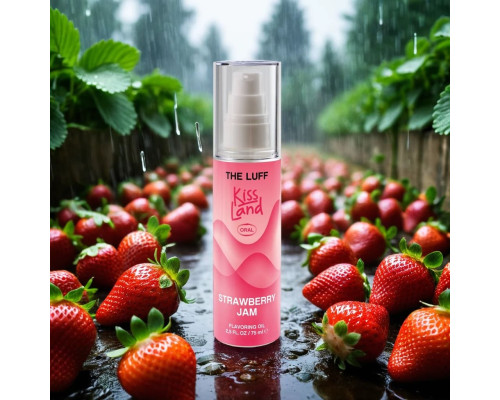 Съедобное массажное масло Kiss Land Strawberry Jam - 75 мл.