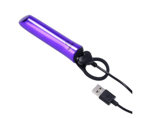 Мини-вибратор Merci Power Play со скошенным кончиком - 13,3 см.