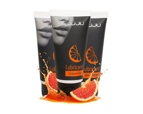 Набор из 3 съедобных лубрикантов JUJU со вкусом грейпфрута