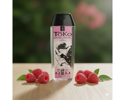 Интимная смазка TOKO Aroma Raspberry Feeling с ароматом малины - 165 мл.