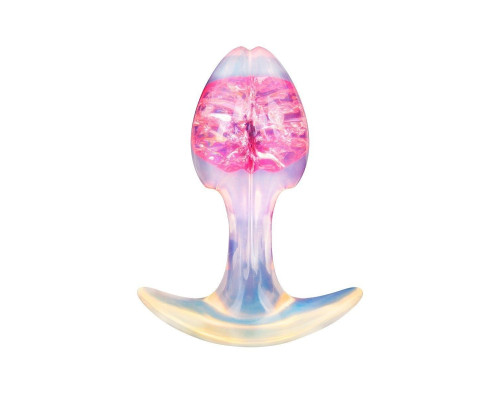 Розоватая анальная пробка - 8,2 см.