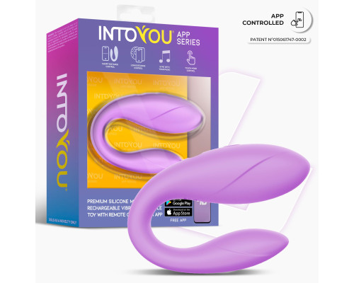 Сиреневый интерактивный вибромассажёр для пар Couple Toy Lavender