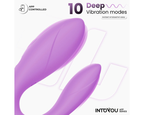 Сиреневый интерактивный вибромассажёр для пар Couple Toy Lavender