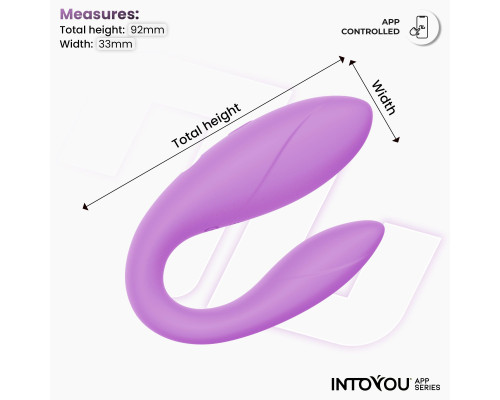 Сиреневый интерактивный вибромассажёр для пар Couple Toy Lavender