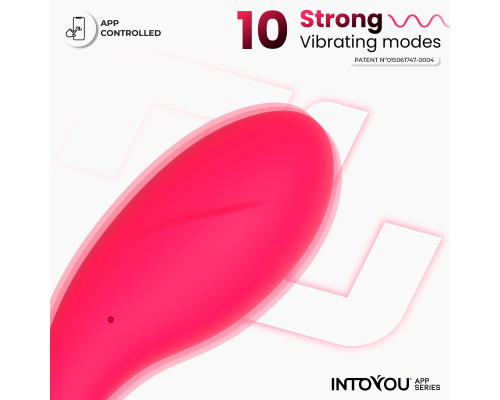 Ярко-розовое интерактивное виброяйцо Bulby