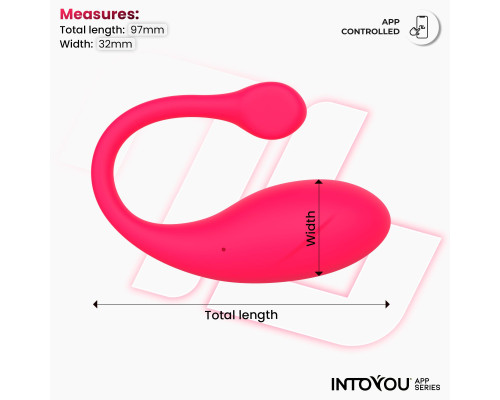 Ярко-розовое интерактивное виброяйцо Bulby