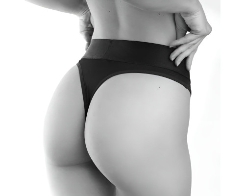 Черные трусики для ношения клиторального стимулятора Panty Lover - size XL