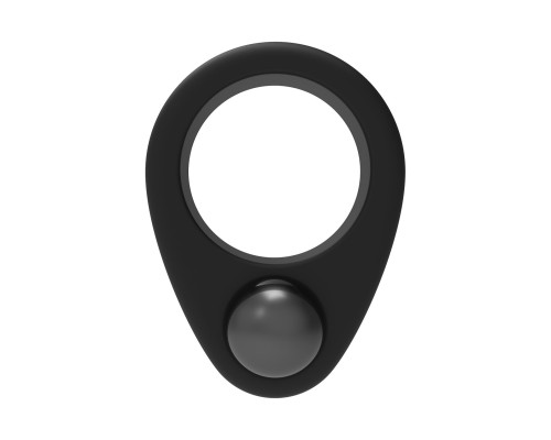 Черное эрекционное кольцо Cockring Single Weight