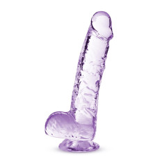 Сиреневый фаллоимитатор 6 Inch Crystalline Dildo - 15,2 см.
