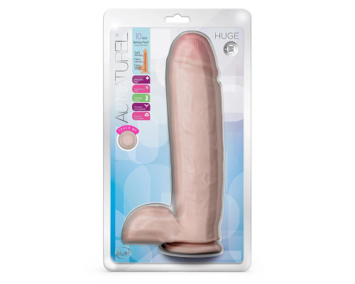 Телесный фаллоимитатор-реалистик Huge - 26,6 см.