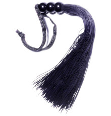 Черная силиконовая плетка - 25,4 см.