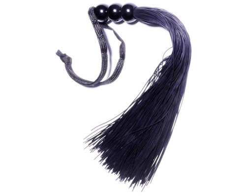 Черная силиконовая плетка - 25,4 см.