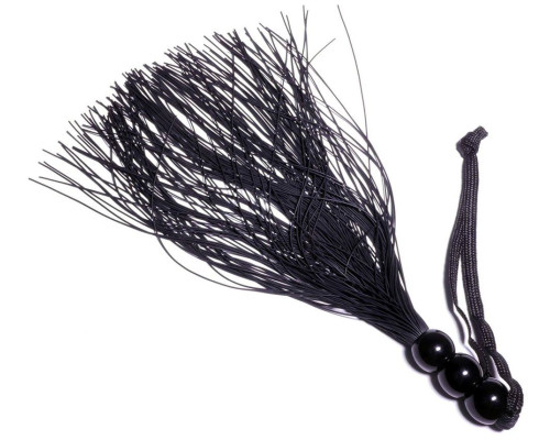 Черная силиконовая плетка - 25,4 см.