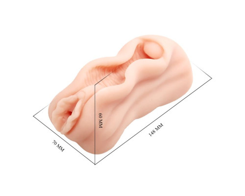 Телесный мастурбатор-вагина AVA с необычным дизайном