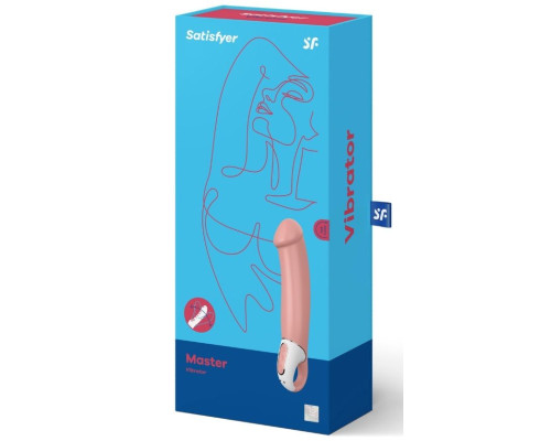 Перезаряжаемый вибратор Satisfyer Master - 23,5 см.