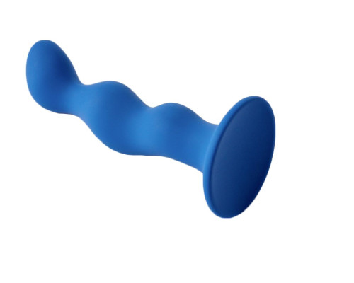 Синяя анальная пробка Terra - 12 см.