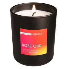 Ароматическая свеча с феромонами Natural Instinct  Роза и уд  - 180 гр.