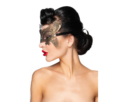 Золотистая карнавальная маска  Турайс
