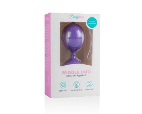 Фиолетовые вагинальные шарики Wiggle Duo