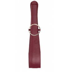 Бордовая шлепалка Belt Flogger - 54 см.