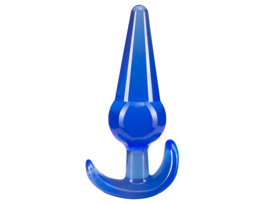 Синяя анальная пробка в форме якоря Large Anal Plug - 12,2 см.