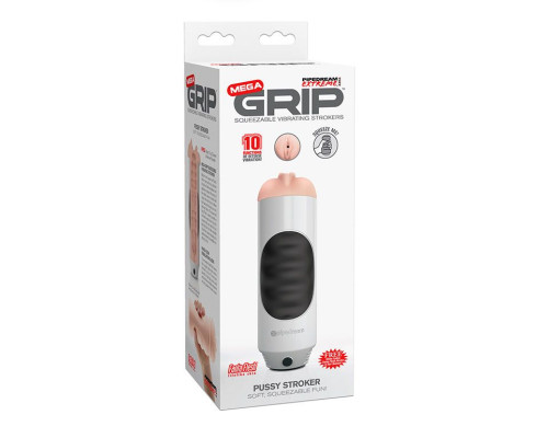 Мастурбатор-вагина Mega Grip Vibrating Stroker Pussy