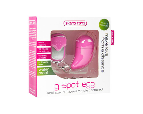 Розовое виброяйцо G-spot Egg Small