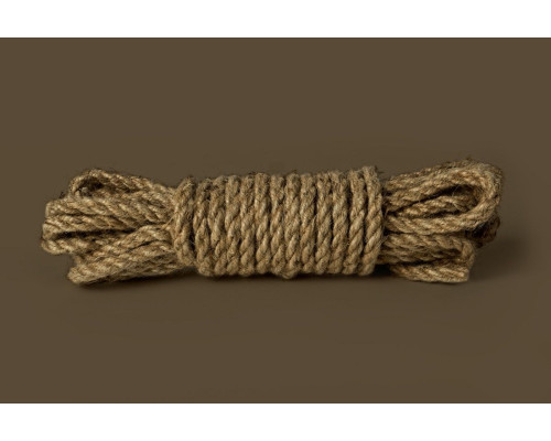 Пеньковая верёвка для бондажа Shibari Rope - 10 м.