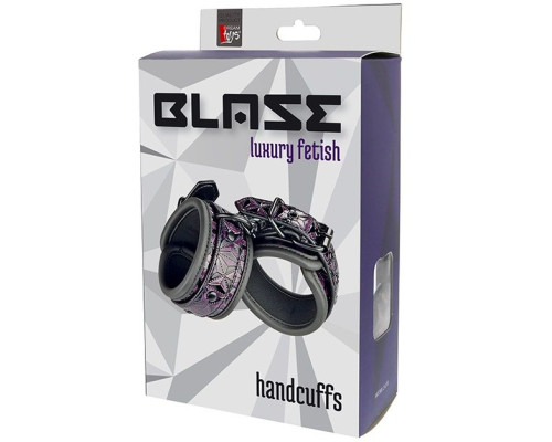 Фиолетово-чёрные наручники BLAZE HANDCUFF PURPLE