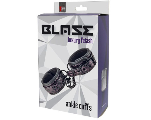 Фиолетово-чёрные оковы на ноги BLAZE ANKLE CUFF PURPLE